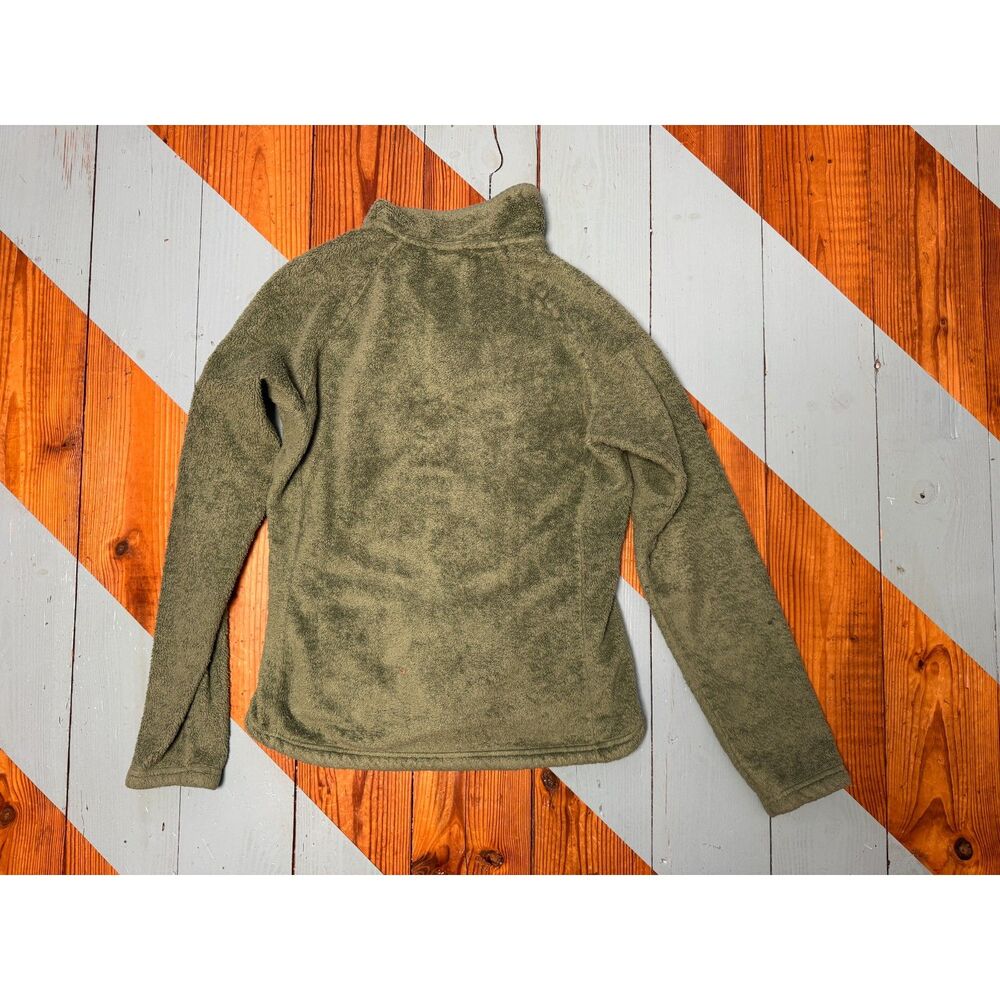 The North Face Fleece Pullover Green Quarter Zip Cozy Women’s Small - Picture 6 of 9